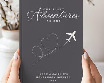 Wedding Gift for Couples Personalized Honeymoon Journal Bride Gift Groom Gift Newlywed Travel Memory Book Keepsake Bridal Shower Gifts