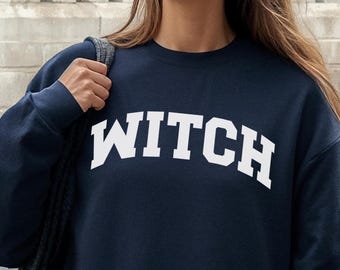 Witch Sweatshirt, Witchy Woman Pullover, Vintage Witch Halloween Shirt, Whimsy Goth Sweatshirt, Witch Gift Ideas, Boho Woman Shirt