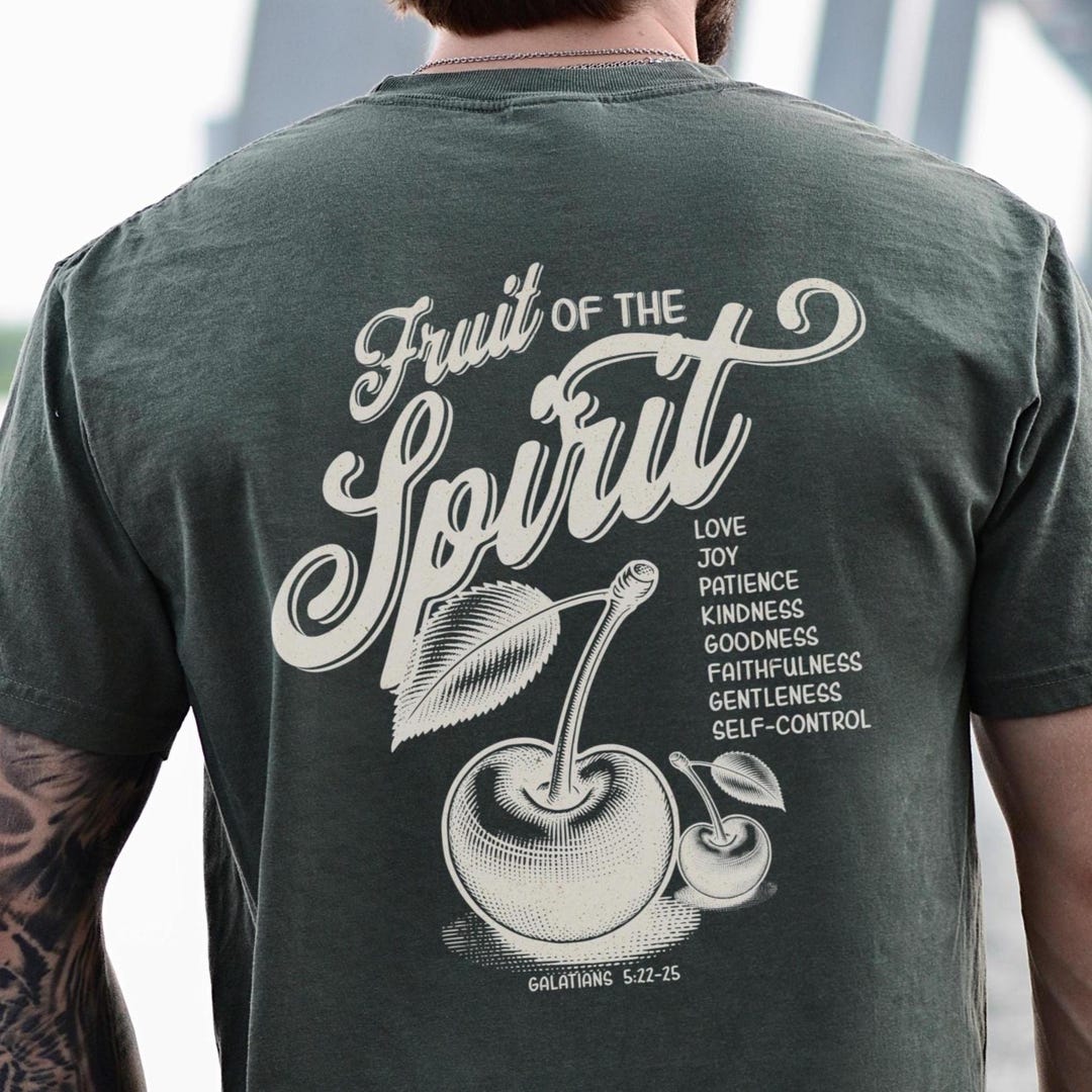 Fruit of the Spirit Christian Men Shirt Christian Mens Shirt Bible ...