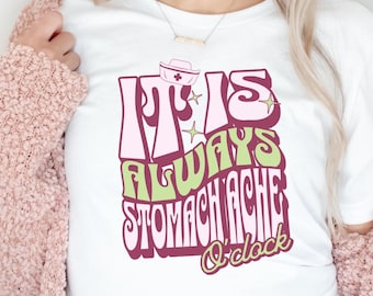 Shirt grappige schoolverpleegkundige, Groovy Print T-shirt T-shirt, T-shirt schoolverpleegkundige, terug naar school geschenken, shirt verpleegkundige waardering basisschool