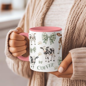 Cowgirl Coffee Mug: Coffee, Cattle & Chaos - Farm Life Gift