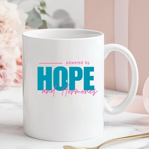 SVG de Hope and Hormones, PNG de guerrero de FIV, cita divertida sobre infertilidad, archivo digital para camisetas, tazas, bolsos y archivos de corte de Cricut para ella.
