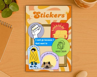 Introverte stickercollectie
