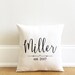 Tyler reviewed 2nd anniversary gift, personalized wedding date pillow, cotton anniversary gift, custom pillow family name pillow cover, wedding gift