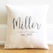 Stephanie reviewed 2nd anniversary gift, personalized wedding date pillow, cotton anniversary gift, custom pillow family name pillow cover, wedding gift