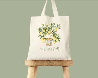 Lemon Tree Italian Wedding Tote Bag: La Vita e Bella