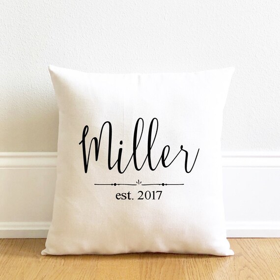 personalized anniversary pillow