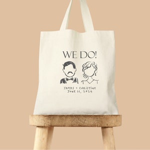 we do wedding tote bag, wedding welcome tote bag, guest favor bag, wedding tote bag, custom bride tote, name tote, gift for bride