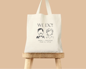 we do wedding tote bag, wedding welcome tote bag, guest favor bag, wedding tote bag, custom bride tote, name tote, gift for bride