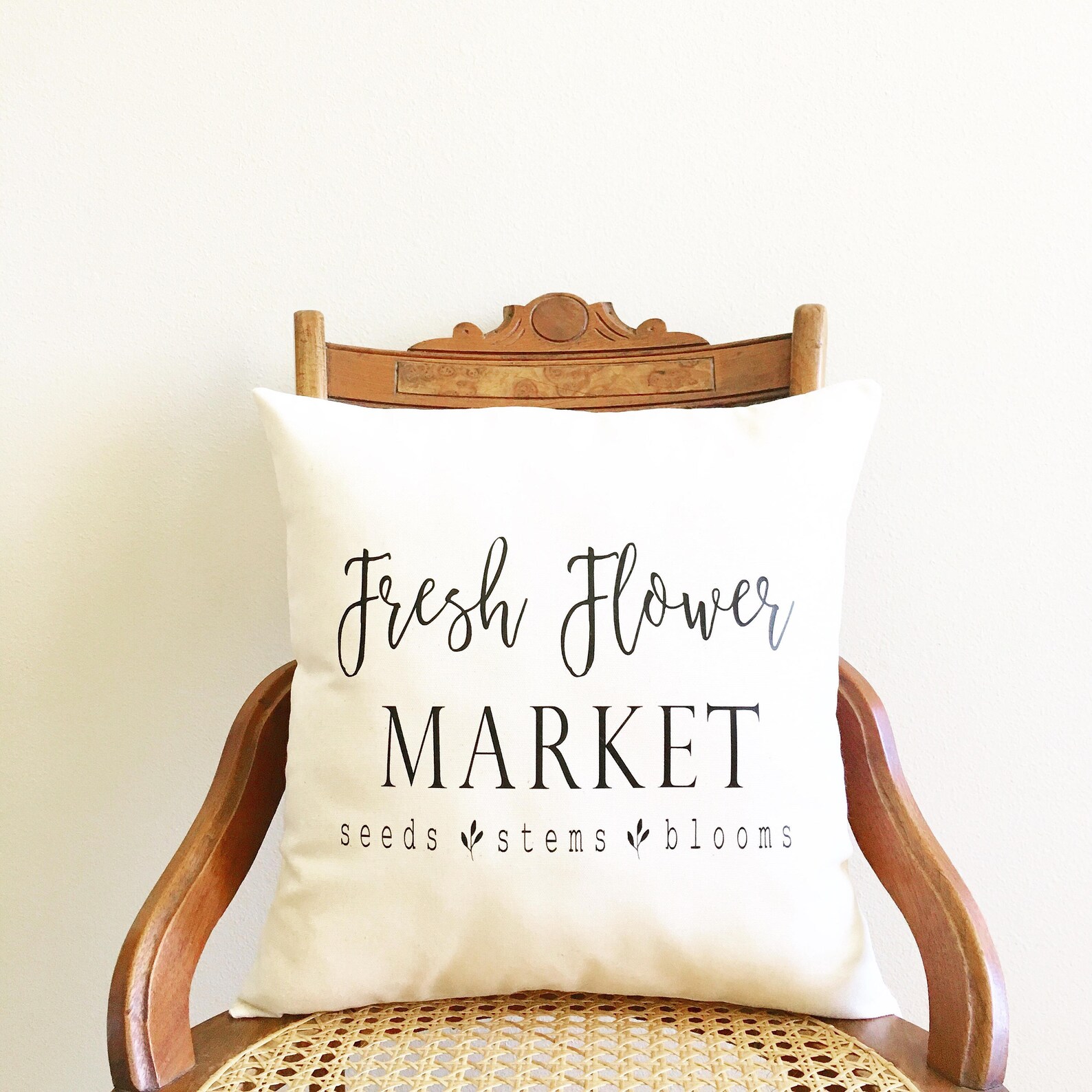 Fresh Flower Market Pillow Cover Farmhouse Style Fixer Upper Etsy