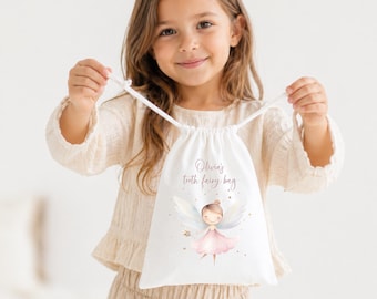 Personalized Tooth Fairy Bag: Kids Drawstring Pouch, Lost Tooth Keepsake