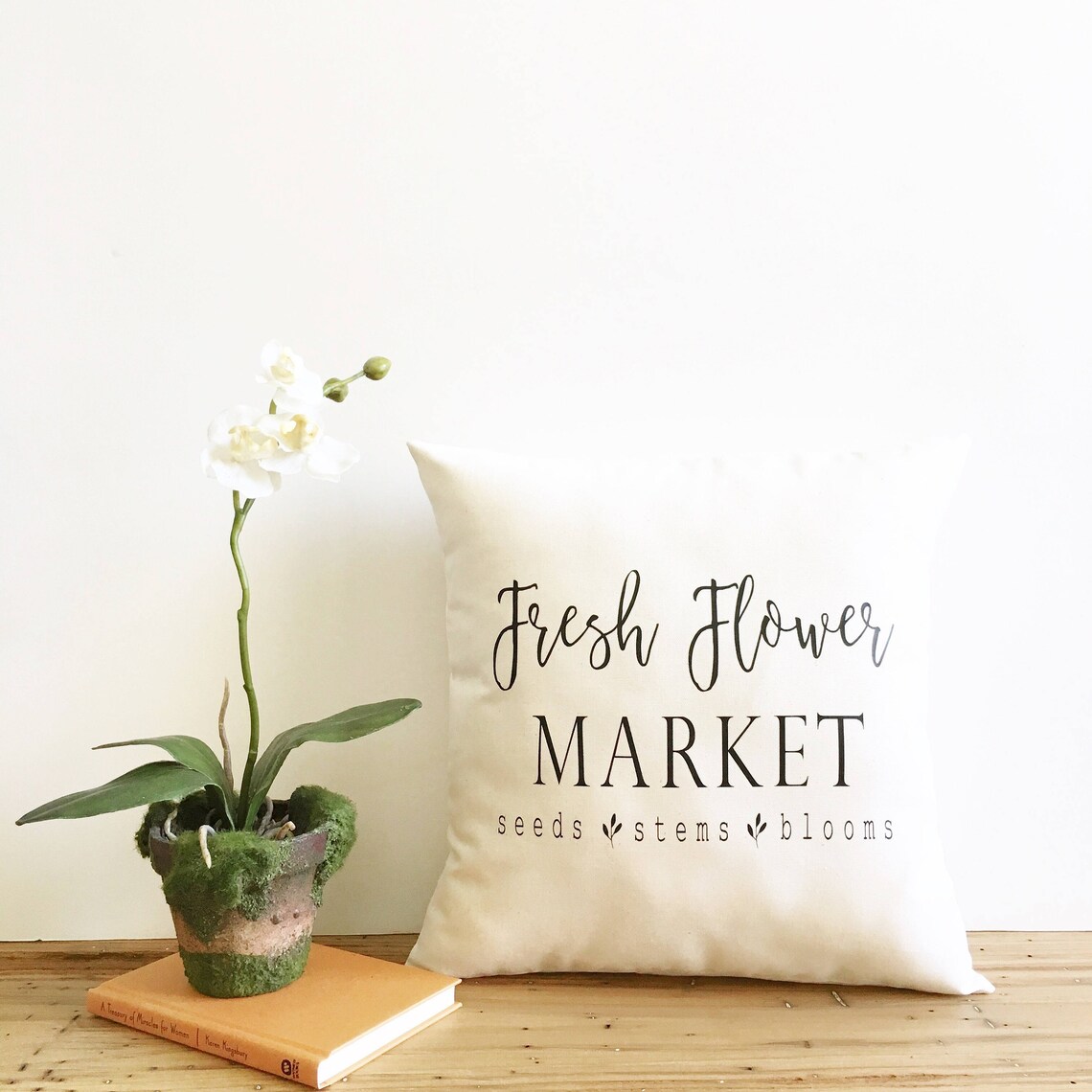 Fresh Flower Market Pillow Cover Farmhouse Style Fixer Upper Etsy