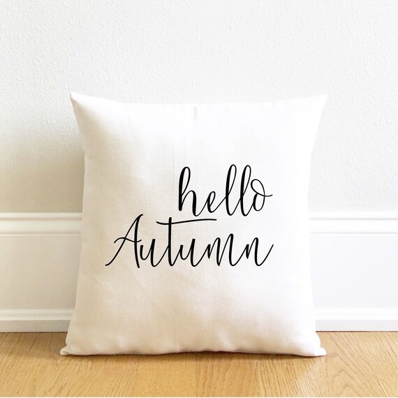hello fall pillow