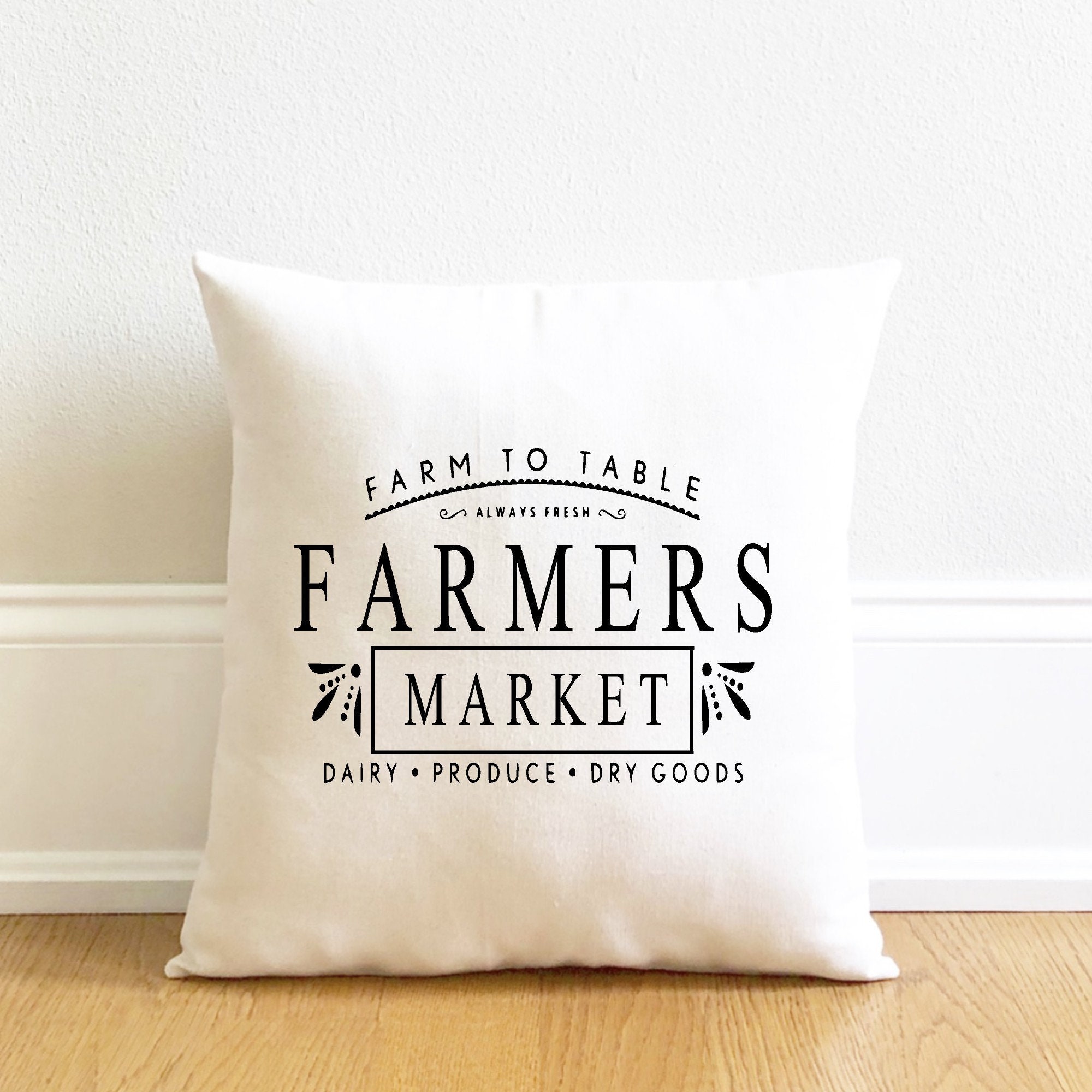Farmhouse pillow cover farmers market pillow cover farm to Etsy