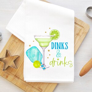 funny pickleball kitchen towel, pickleball gift, waffle towel, funny dish towel, pickleball decor, pickleball gift, hostess gift