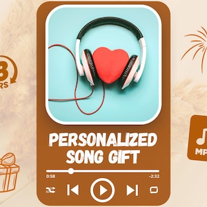 Personalized Song, Custom Lyrics and Melody, Birthday Gift, wedding anniversary, for Loved Ones or Best Friend, MP3 Keepsake