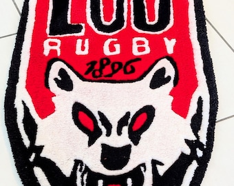 TUFTING CARPETS, LOU Rugby / Lyon pattern rug, Personalized rug, Tufting Rug