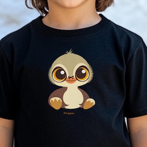 Camiseta unisex infantil de emú con dibujos animados - Camiseta infantil de emú, estampado de pájaro adorable, regalo para niños