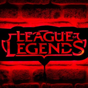 League of Legends Led Sign, League of Legends Led Light, Wood Wall Decor, Handmade Led Sign, Game Room Decor, LOL Fan Gift, Christmas Gift