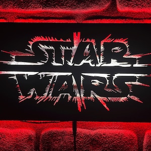 Star Wars Logo Neon Led Wall Decor,Star Wars RGB Led Room Decor, Star Wars Decoration,Star Wars Art,Star Wars gifts,starwars wall decor art
