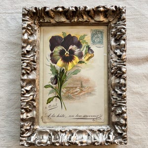 Vintage silver wooden frame