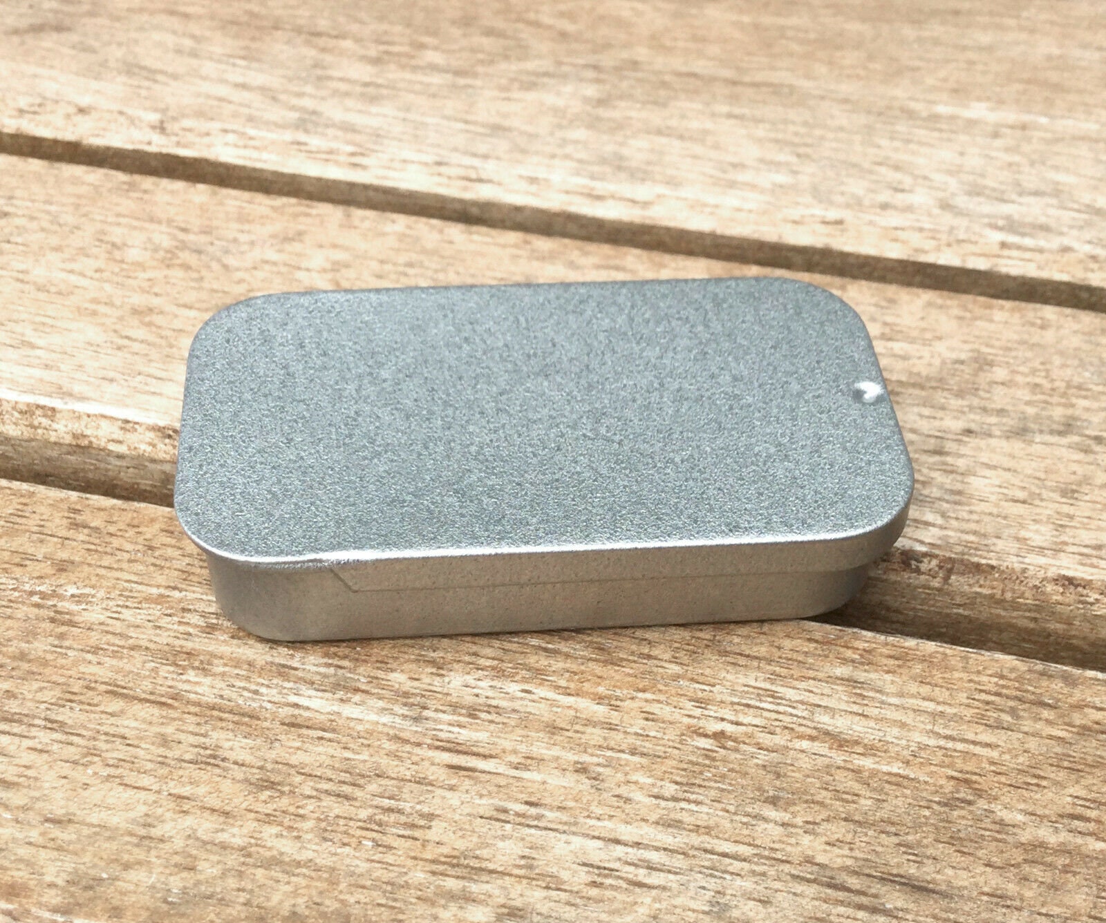 Small Silver Sliding Lid Tins: 10ml DIY Organizer