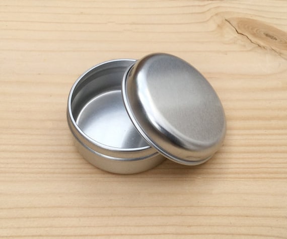 Round Metal Tins, 15ml Tin Box, Small Container, DIY Container, Small  Storage Box, Small Organizer 