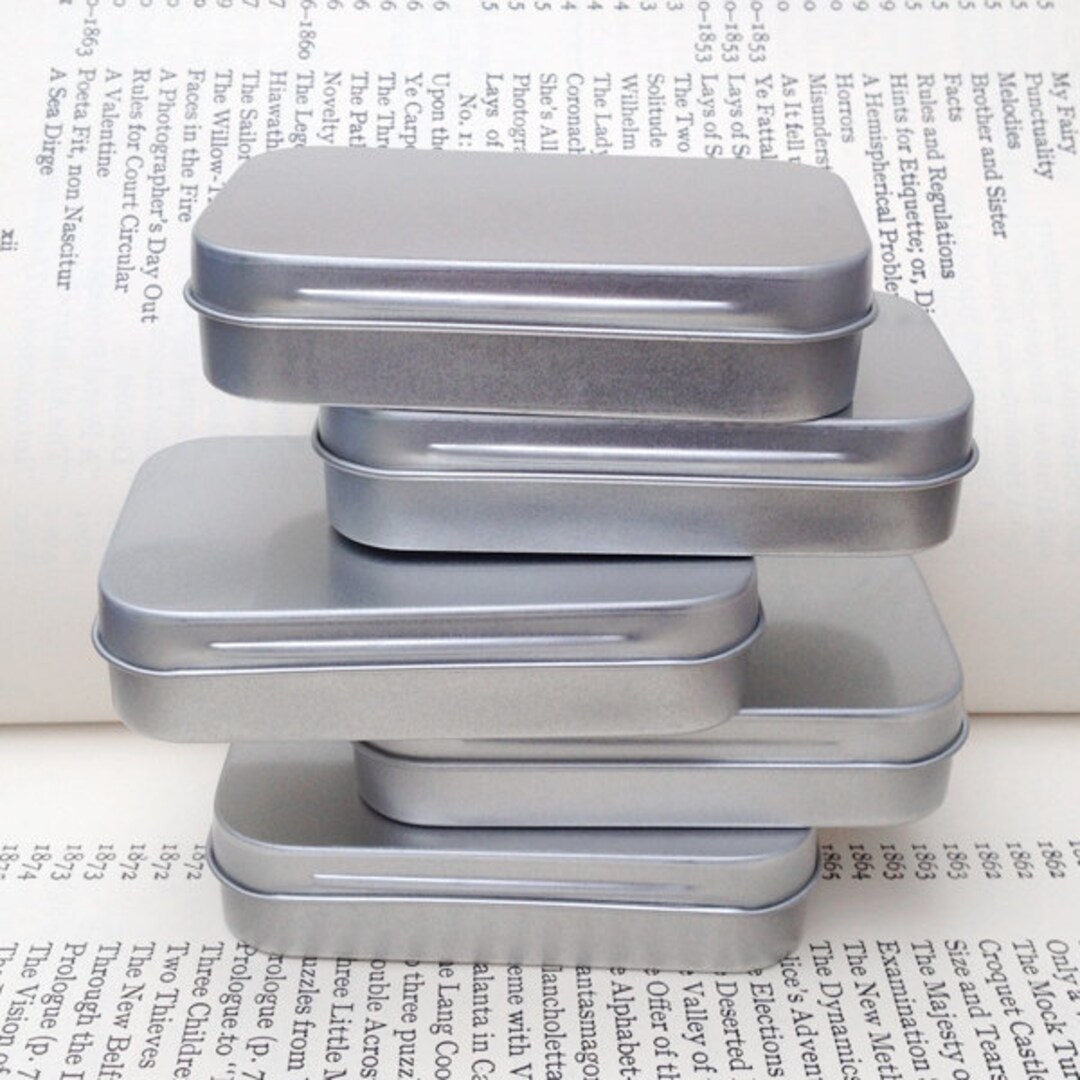 Metal Rectangular Empty Hinged Tins, Mini Portable Box Containers, Tin Boxes  with Hinged Lids, Small Tins for Storage Home Organizer - China Metal Tin  Cans and Metal Tin Container price