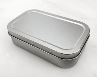 Rectangular Organising Box, Metal Tins, Blank Tins, Craft Box, Metal Box, 100ml Tin Box