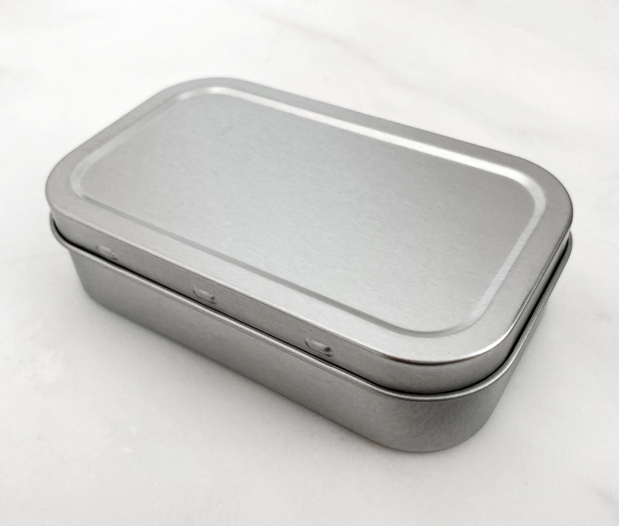 Metal Tins Blank Altoid Tins, Hinged Lid Tin Boxes for Wedding