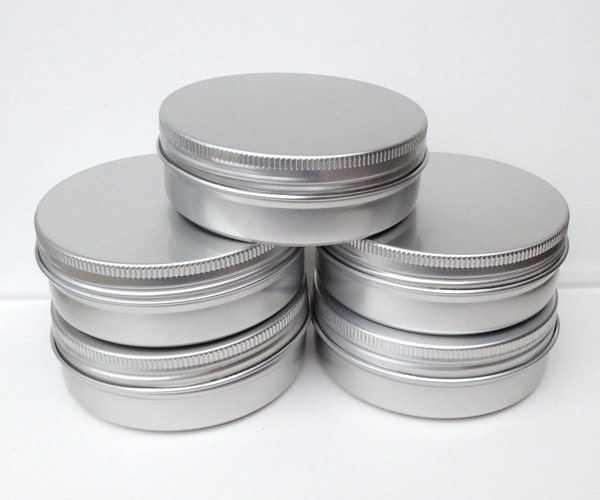 Small Metal Tins Round Tin Box 100ml Screw Lidded Aluminium Etsy Australia