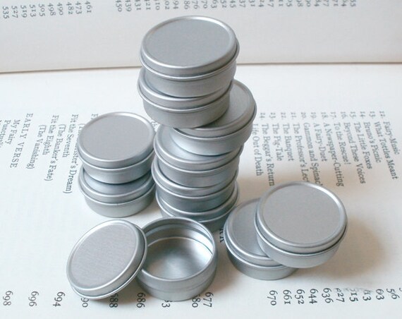 Small Metal Tin, 10ml Round Box, Small Container, DIY Tin Box 