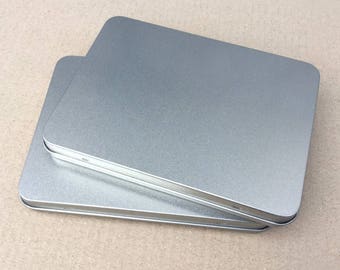 Rectangular Metal Tin, Blank Tin Box, Small Container, 350ml Tin box, A6 Size Tin Box, Tin Box For Craft Supply