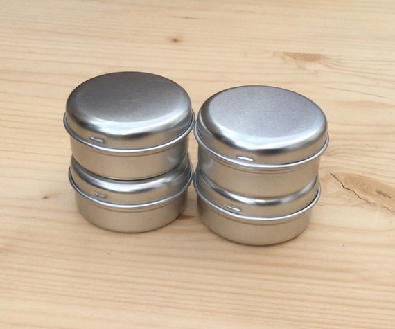 Round Metal Tins, 15ml Tin Box, Small Container, DIY Container, Small  Storage Box, Small Organizer 