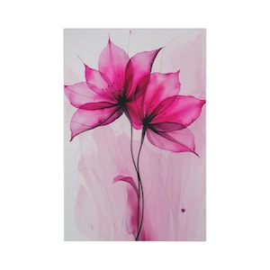 Floral Postcards Set, Elegant Watercolor Greeting Cards, Pink Flower Art, Perfect for Birthdays, Thank You Notes, Home Decor