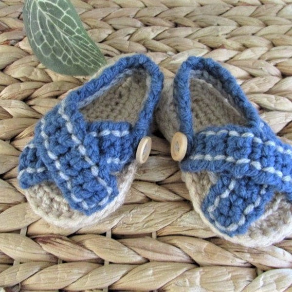 Modèle de sandales au crochet pour garçon | douces pour bébé | Sandales d'été pour petit garçon | Chaussons bébé | Instructions pour les chaussons de bébé - Téléchargement numérique