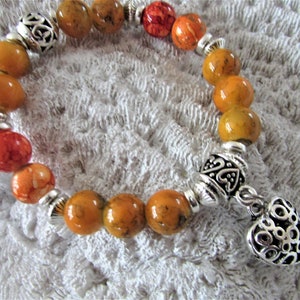 Charm Bracelet/ Beaded Bracelet/ Custom Jewelry/ Stackable Bracelets/ Handmade Jewelry/Gift For Women/Personalized/ Colorful Bracelet