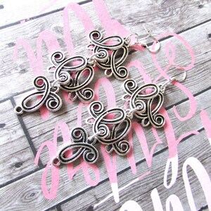 Silver Dangle Earrings| Long Dangle Earrings | 3 Inch Drop Earring | Boho  | Trendy jewelry | Hippie Earrings |Infinity Swirl Style Earrings