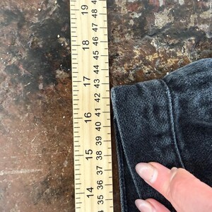 Vintage Wrangler Jeans Faded Black Straight Leg Denim Made in USA Mens 36x34 image 9