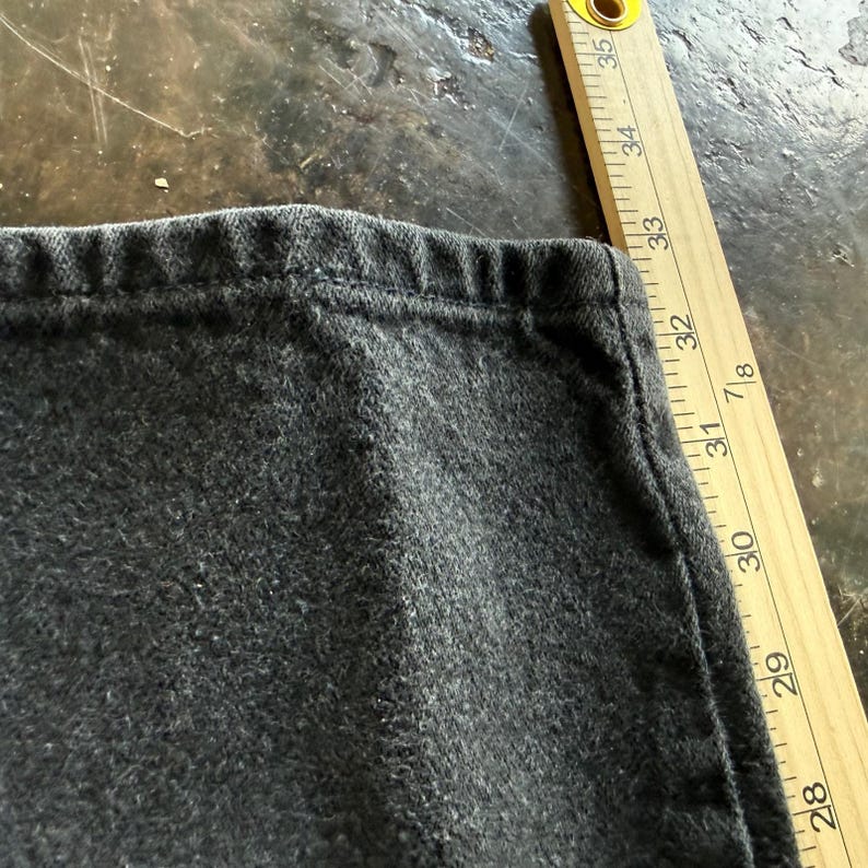 Vintage Wrangler Jeans Faded Black Straight Leg Denim Made in USA Mens 36x34 image 10