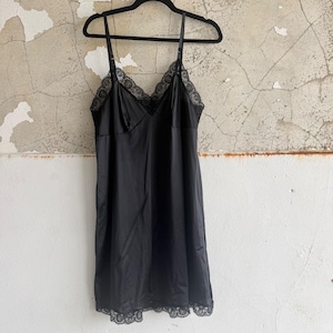 Lace Black Slip Dress - Etsy
