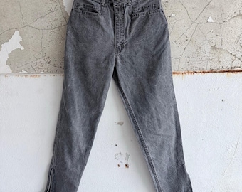 Vintage Gitano Jeans 80s High Rise Tapered Denim Ankle Zip Womens 26x28 Retro