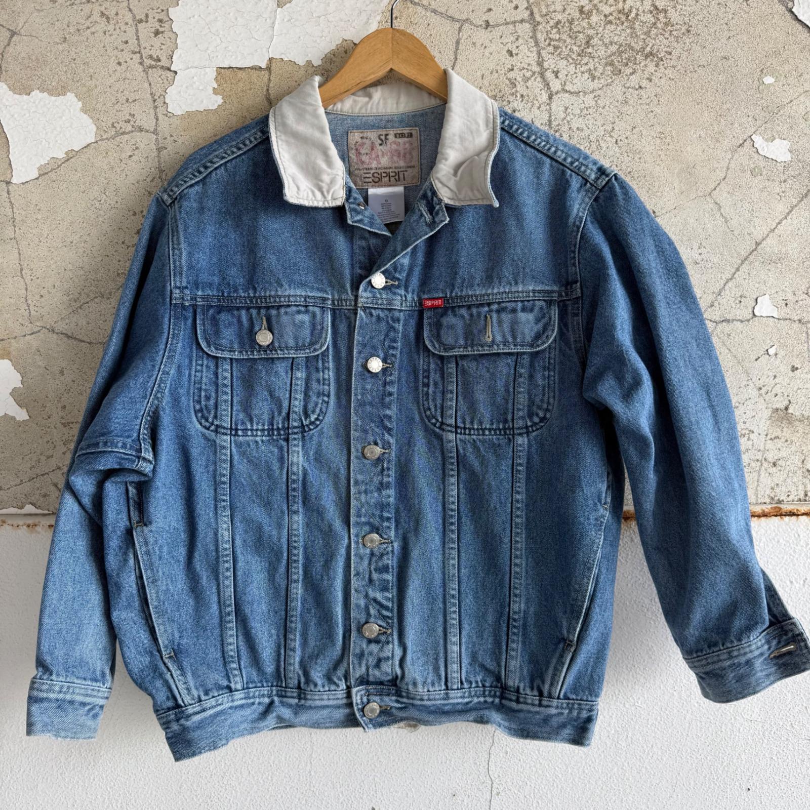 ESPRITデニム(リバーシブル)ジャケット　イタリア製 Esprit Denim Jacket - Etsy