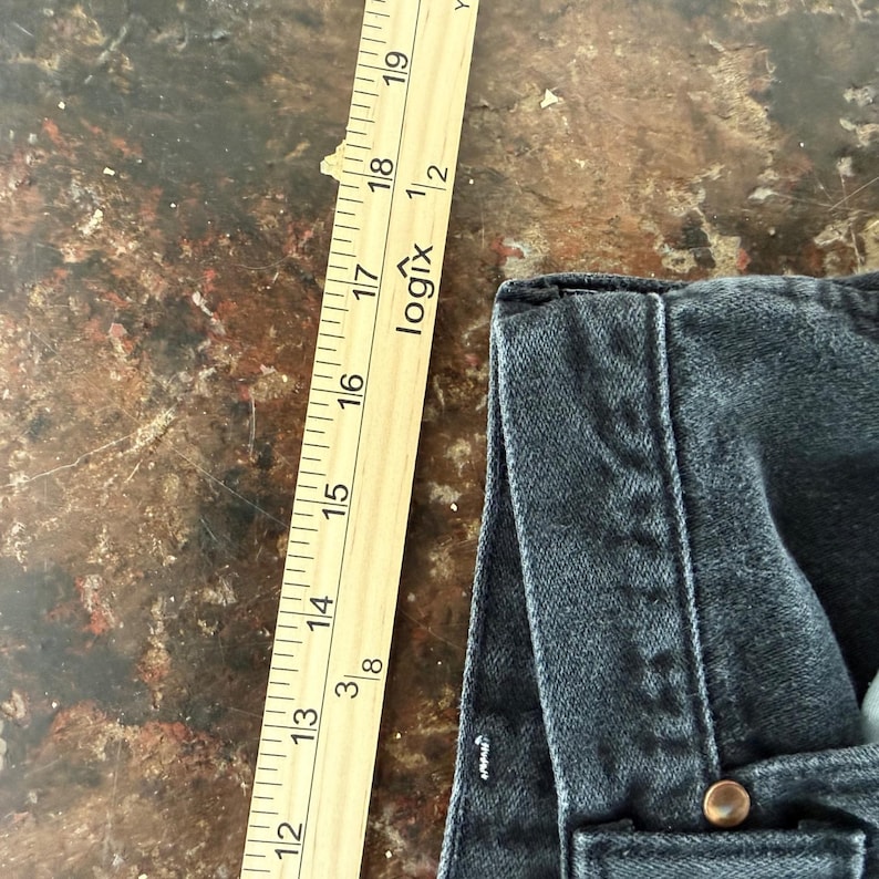 Vintage Wrangler Jeans Cowboy Cut Faded Black Jeans Mens 35x34 Made in USA image 7