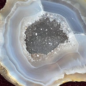 géode porte-bonheur en agate, magnifique