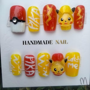 Pika-Pikachu | Press-on Nails
