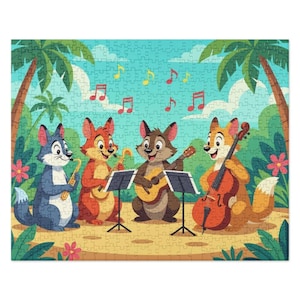 The Joyful Jamboree | Cartoon Style Singing Musical Playing Animal Puzzle for Adults & Kids