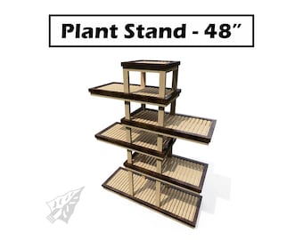 Plant Stand 48" - Easy DIY Plan: Beginner Woodworking Project (PDF Download)