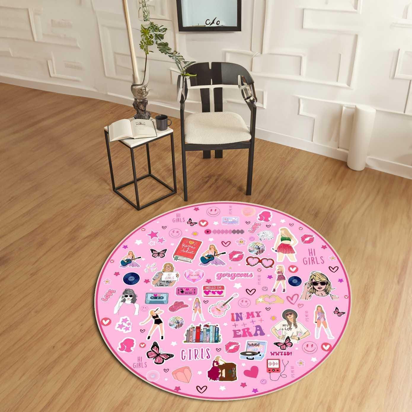 Kid Core Rug Pink Y2K Area Rug, Butterfly Kidcore, Leather or Puffy Base - Etsy