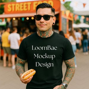 Komfort Farbe 1717 Männer Mockup, schwarz Mockup, Farbe 1717 T-Shirt Mockup, 1717 schwarz Mockup, C1717 schwarz, Komfort Farben Shirt Mockup